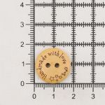 Пуговицы на 2 прокола Handmade 28L (18мм), дерево (Yellow (желтый)), W21, 36 шт