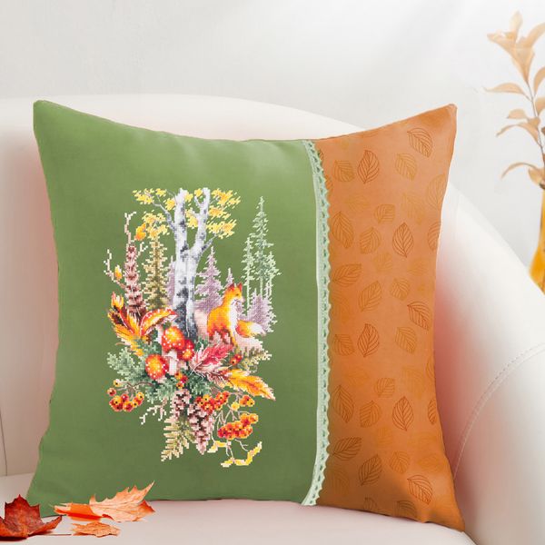 Набор для вышивания нитками Чудесная игла, Дух осеннего леса, 17х27 см