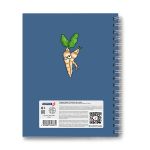 Тетрадь общая с твердой обложкой, матовая ламинация + выборочный лак A5 120 л. на гребне 65 г/м², белизна 100% 4 шт клетка, 01554 Алоэ, Светоч Т210