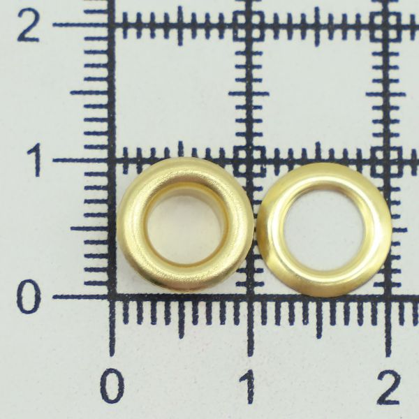 Люверсы металл ⌀_5.0 мм (внутр.), золото, 100 шт, BIG