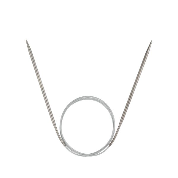 Спицы круговые сталь ⌀4.0 мм, 100 см, 1 шт, с металлической леской, Visantia VTS-1