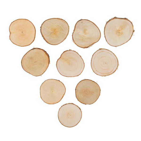 Срез дерева d5-8 см,±0.5, 10 шт, береза, Blumentag СРЕЗ-23