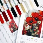 Набор для вышивания нитками Luca-S, Танец Маков, 22х32см