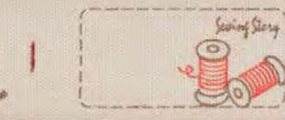 Лента хлопковая на картонной мини-катушке Швейный дизайн, Hemline