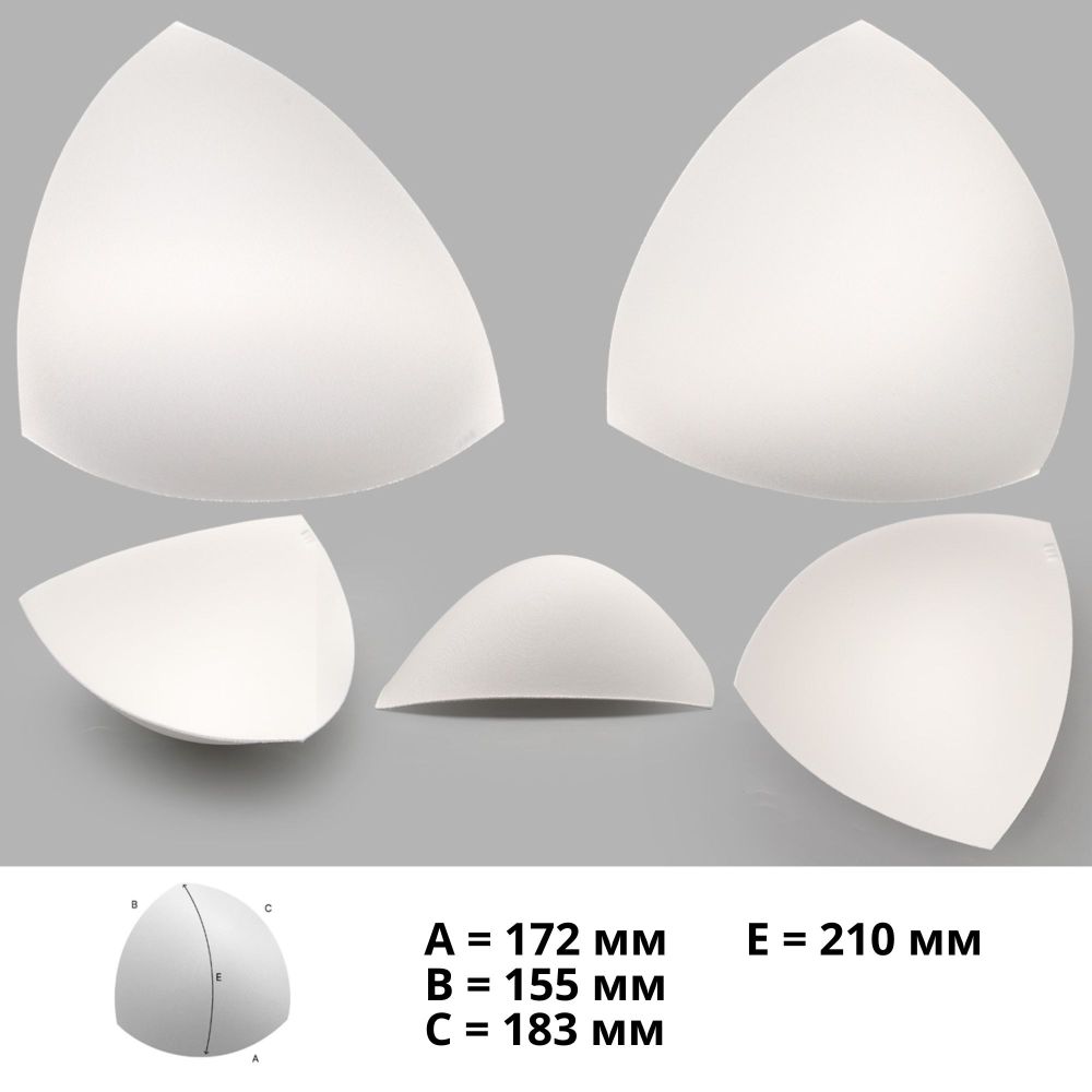 Бельевые чашечки для купальника Antynea б/уст. с равном. наполн., (FN-20), разм.3 (100-105), 01-белый, 1 пара