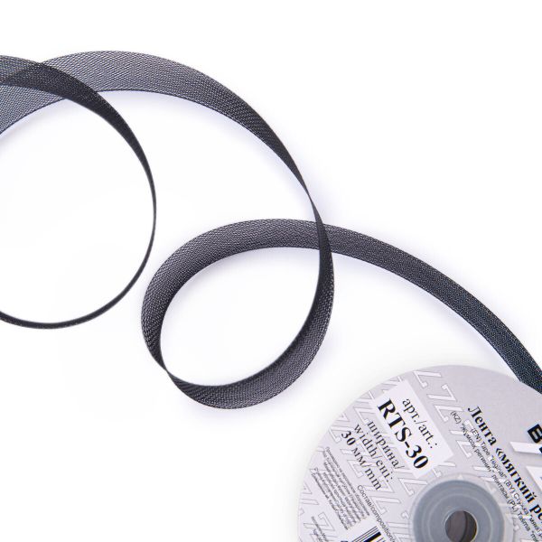 Регилин корсетный 30.0 мм / 15±0.5 метров, п/э, черный, Blitz RTS-30