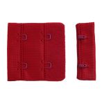 Застежки для бюстгальтера текстильные 2х2, 44 мм, 101 т.красный, 1842, 25 шт, Arta