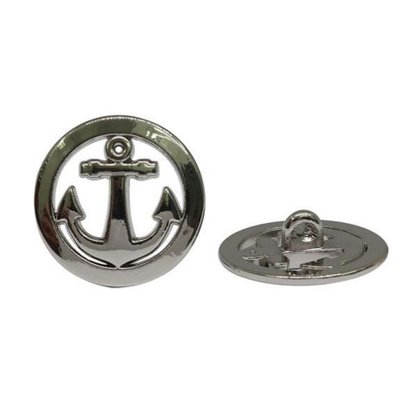 Пуговицы на ножке 32L (S (серебро (никель))), 72 шт