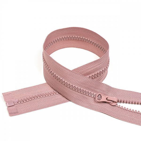 Молния трактор Т5 (5 мм) 1 зам., разъем., 80 см, усил.звено, цв.S221 чайная роза уп.50 шт