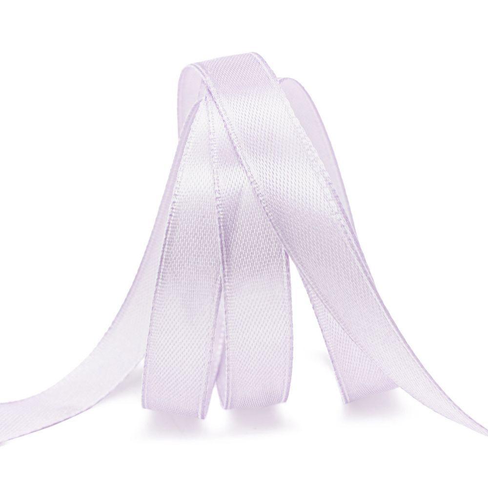 Лента атласная 1-сторонняя 12.0 мм / 22.86±1 метров, 163 бледно-лиловый, Globus