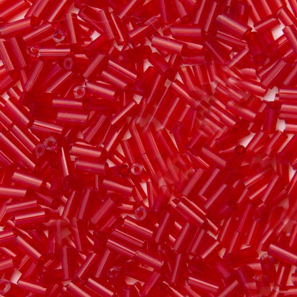 Стеклярус Astra&Craft 5 мм, 150 г (10х15 г), цв. 5 красный прозрачный