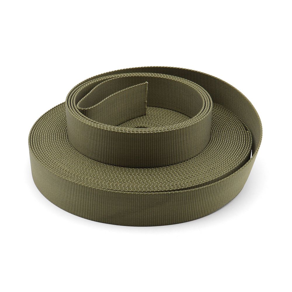 Стропа (ременная лента) 45 мм / 25 метров, толщ. 3.0 мм, [90.5 г/пог.м], 100% нейлон, хаки