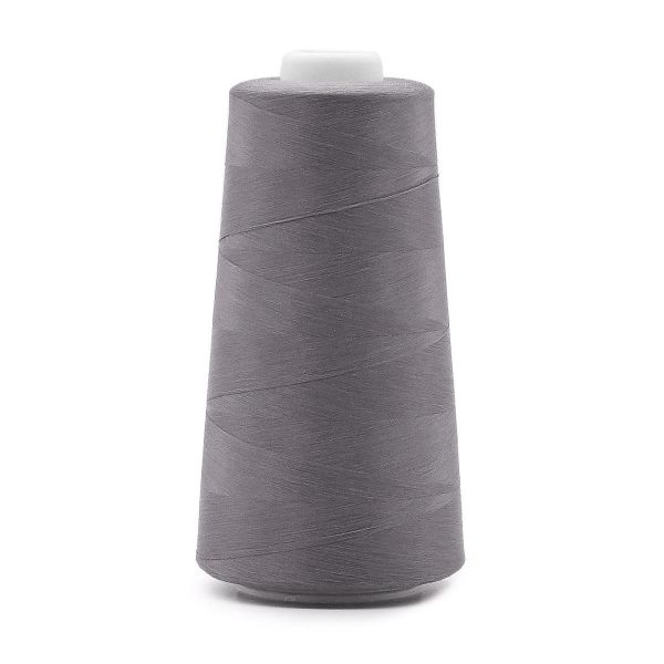 Нитки текстурированные некрученые 150D/1, 5000ярд, цв.348 св. сажа