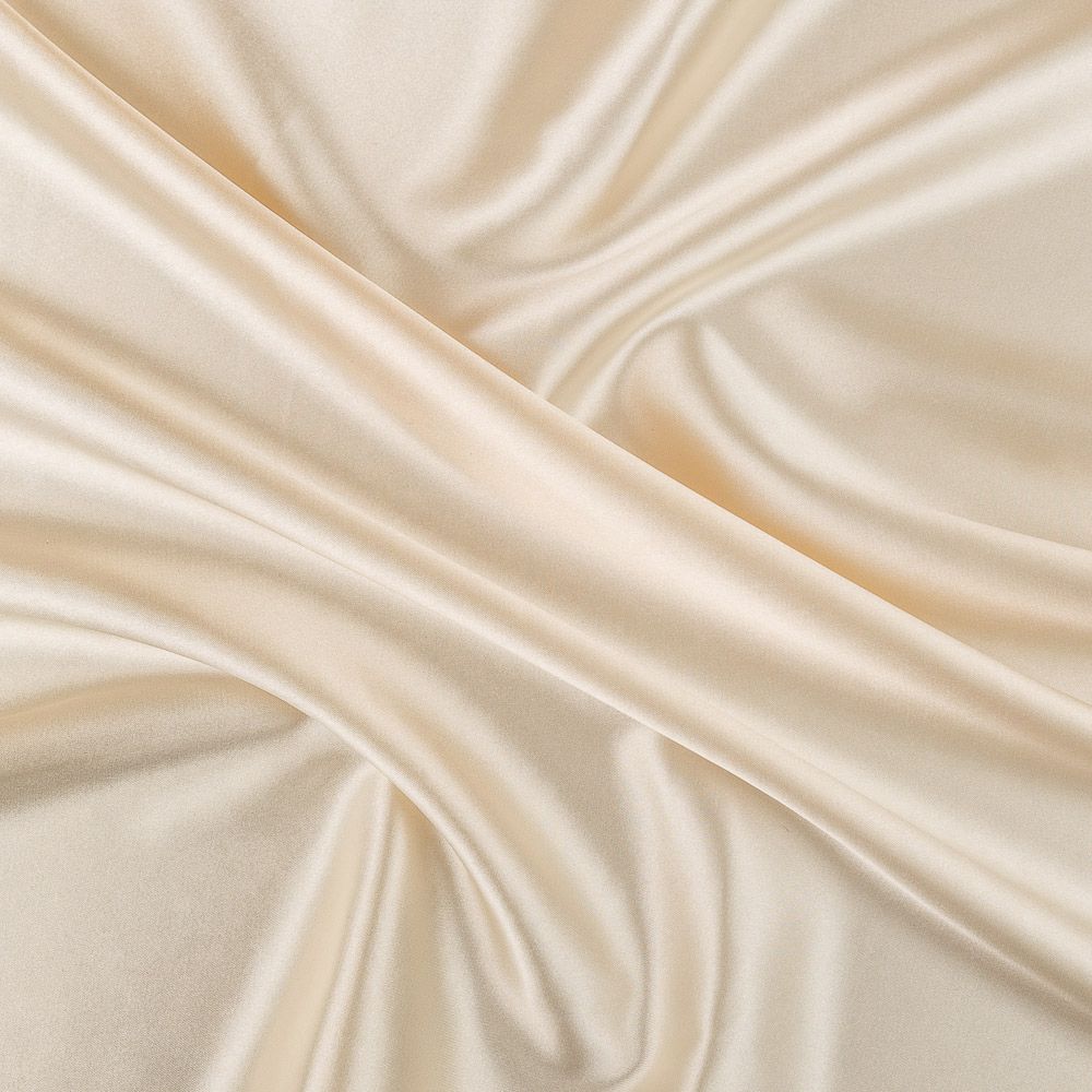 Ткань блузочная Poly satin 100 г/м², 45х45 см, 08 слоновая кость, Gamma PSS-001