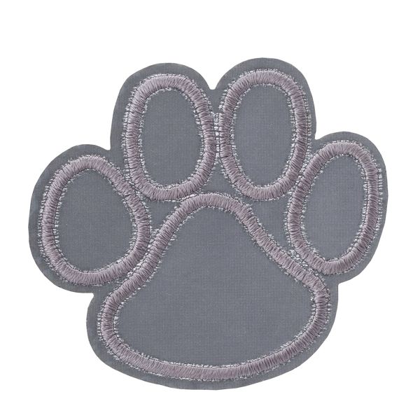 Светоотражающая термоаппликация лапка 6х5.5 см, 10шт