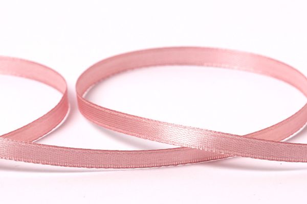 Лента атласная 2-сторонняя 6.0 мм / 33±2 метра, №041 розовый (т. розовый), Gamma AL-6D