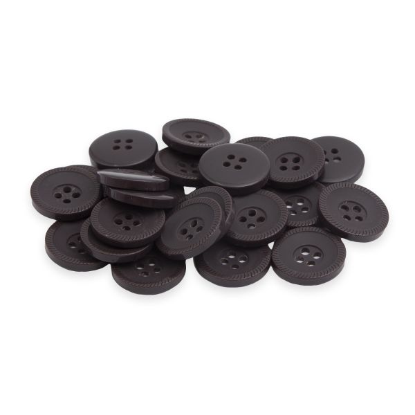 Пуговицы 4 прокола 28L 24 шт (C917 коричневый) 0313-1097В