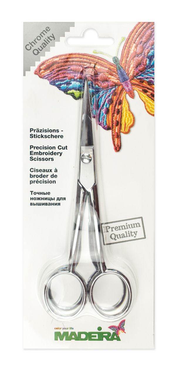 Ножницы рукодельные для вышивки изогнутые, для обрезки в пяльцах, Madeira 9491