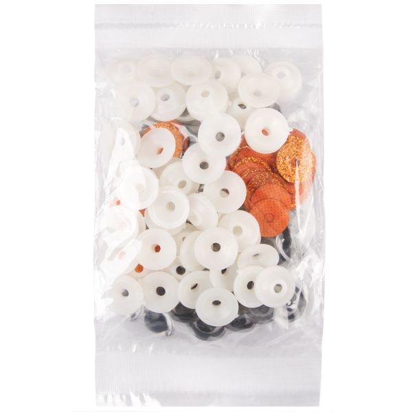 Глаза пластиковые с блестящей вставкой ⌀20 мм, 50 шт, золото, HobbyBe PGSB-20F