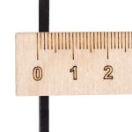 Шнур кожа натуральная ⌀3.0 мм / 1 метр, дизайн 301, 100% кожа, черный