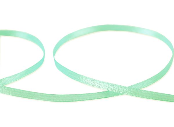 Лента атласная 2-сторонняя 3.0 мм / 91.4±2 метра, 010 мятный, Gamma AL-3P