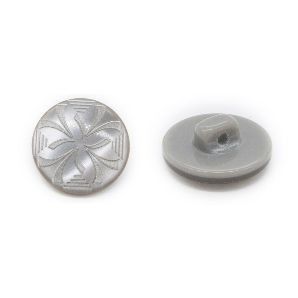 Пуговицы на ножке 24L (col.05 (серый)), 36 шт /TOS/