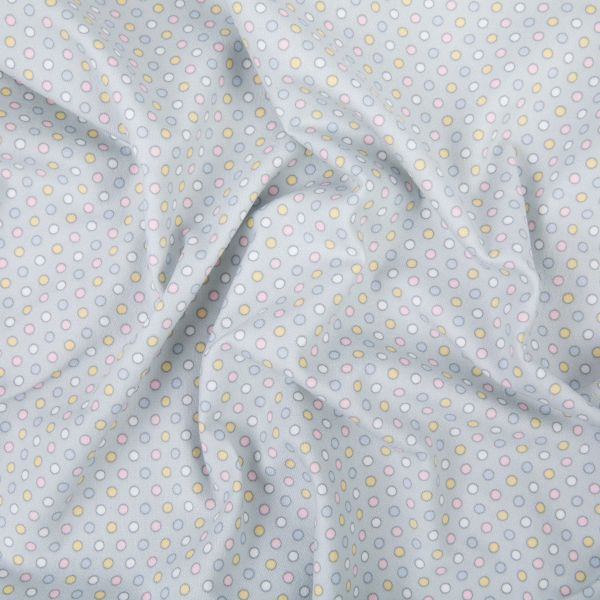 Ткань для пэчворка Peppy Молочные сны фланель, отрез 100х110 см, 175 г/м², МС-09 серый, Peppy