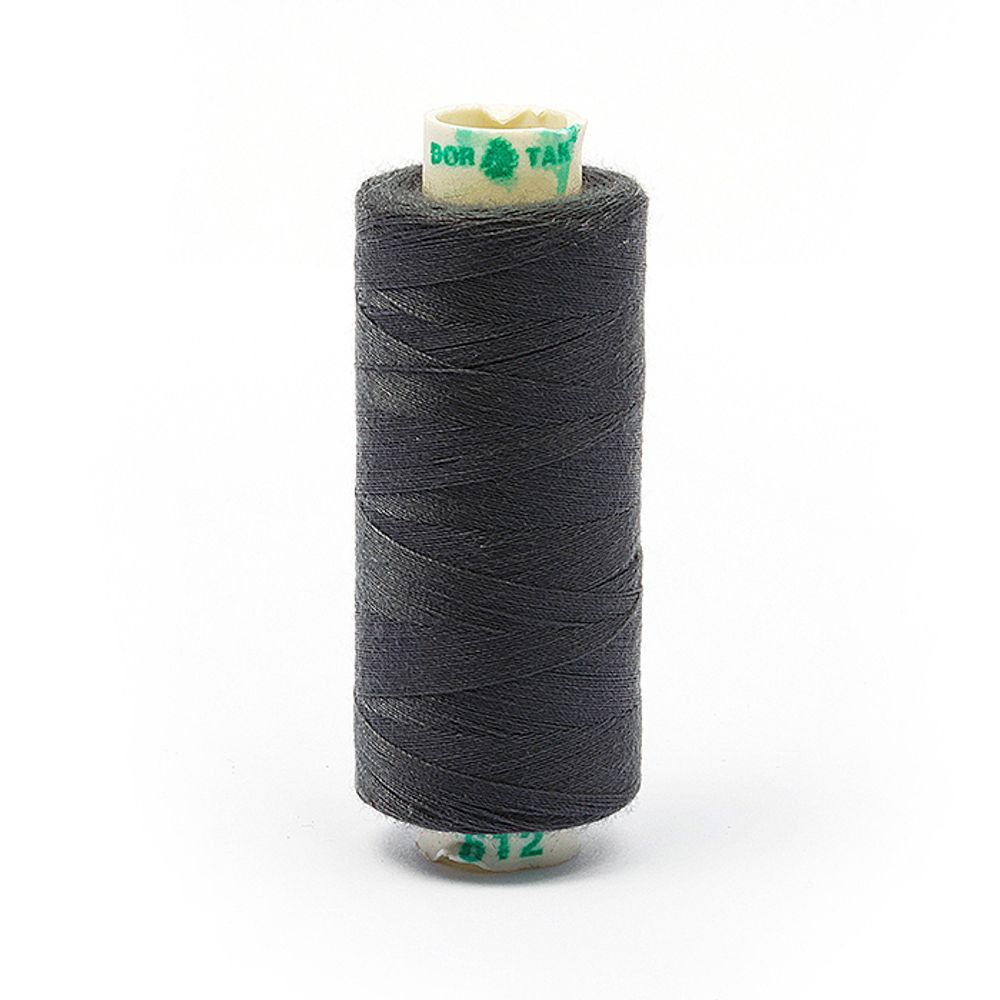 Нитки швейные бытовые Dor Tak 40/2, 366 м / 10 кат., 612 серый
