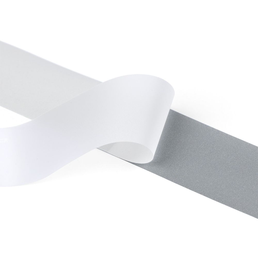 Лента светоотражающая (катафотная) термоклеевая [cpl:420], 40 мм / 50 метров, 100% полиуретан, серебро, Gamma TG9400