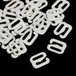 Крючки для бюстгальтера металл 8.0 мм, 01 белый, 20 шт