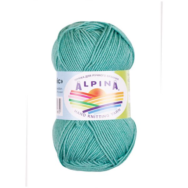 Пряжа Alpina Slavic / уп.10 мот. по 50г, 140м, 07 аквамарин