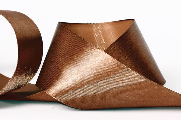 Лента атласная 1-сторонняя 50.0 мм / 33±2 метра, 031 т-коричневый, Gamma