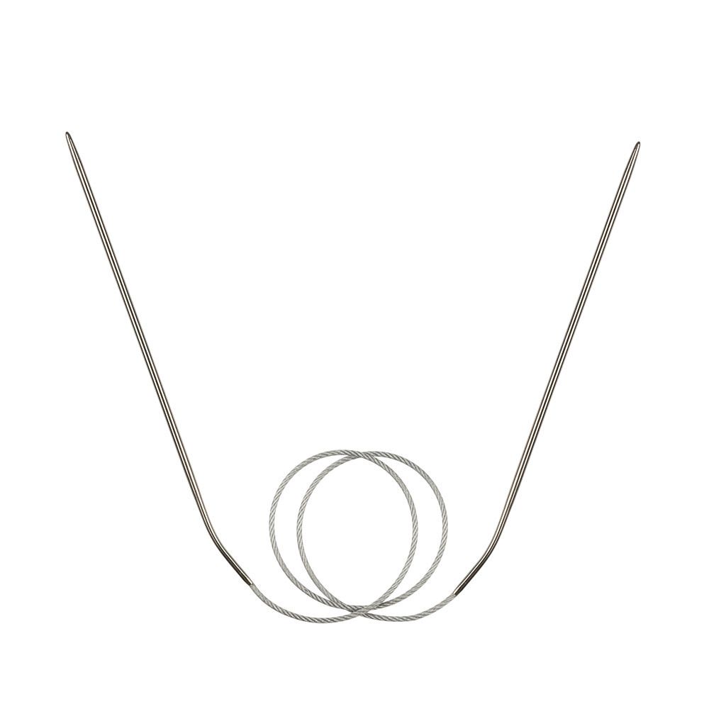 Спицы круговые металл ⌀2,5 мм, 60 см, с металлической леской, Gamma MKF