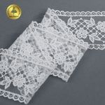 Кружево на сетке арт.40482 55мм цв.01 белый уп.12.9м, Kruzhevo