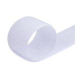 Лента контактная липучка (велкро) пришивная 50 мм / 25 метров, белый, Gamma LG-50NEK, КРЮЧОК, качество "B"