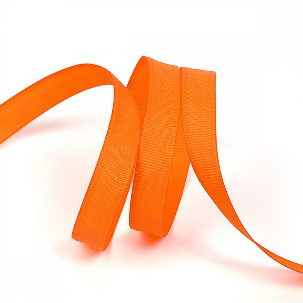 Лента репсовая (в рубчик) 12.0 мм / 22.8±1 метра, 668 оранжевый, Magic4Hobby