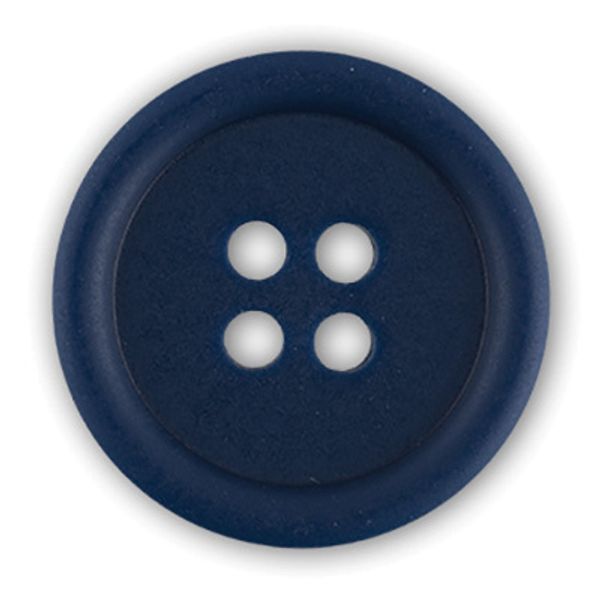 Пуговицы 4 прокола костюмные 15 мм, 24 шт, D040 т.синий, Gamma OXG 0010