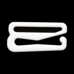 Крючки для бюстгальтера пластик 15.0 мм, 100 шт, белый, 7724206-1