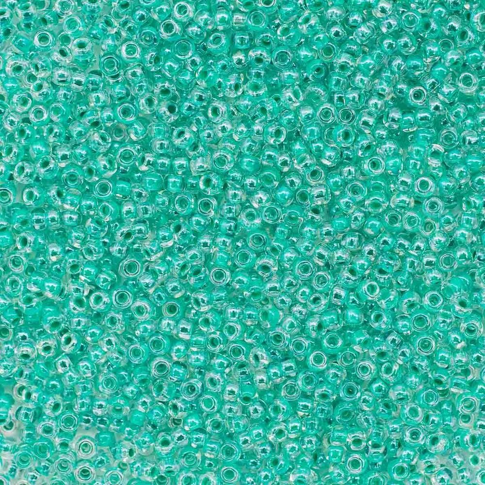 Бисер Preciosa прозрачный, цветной центр 10/0 (2.3 мм), 100 г (5х20 г), цв. 38658