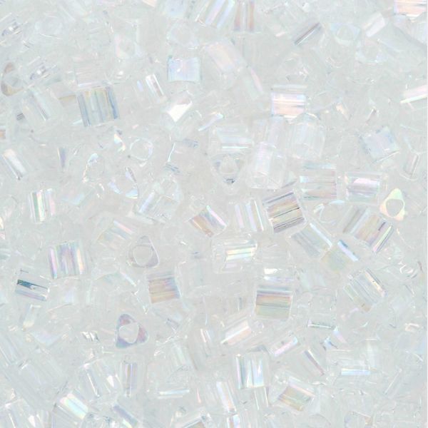 Бисер Toho 11/0 Triangle 2 (2.2 мм) 500 г, 0161 прозрачный/перламутр
