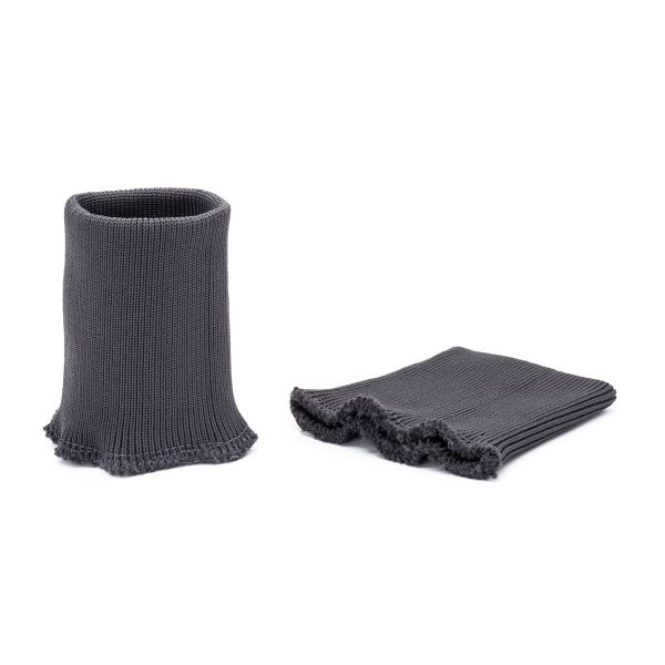 Манжеты трикотажные 9.0х9.5 см, 1 пара, средней плотности 14 кл, 1х1, 8125 т.серый