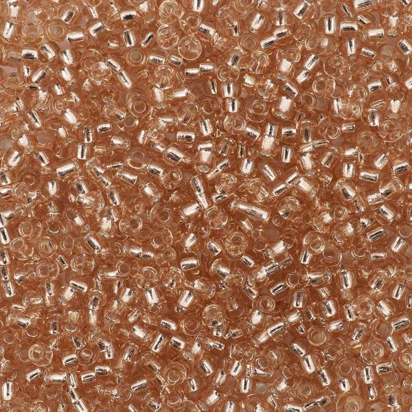 Бисер Astra&Craft 11/0 (2.1 мм), 200 г (10х20 г), цв. 39А бежевый/прозрачный с серебрист. центром