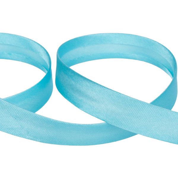 Косая бейка атласная 15 мм / 132±1 метра, В115 бирюзовый, NGK-15P