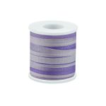 Лента (тесьма) шелковая 4.0 мм / 45.5±0.5 метров, M030 сиреневый/т.сиреневый, Gamma SRM-4