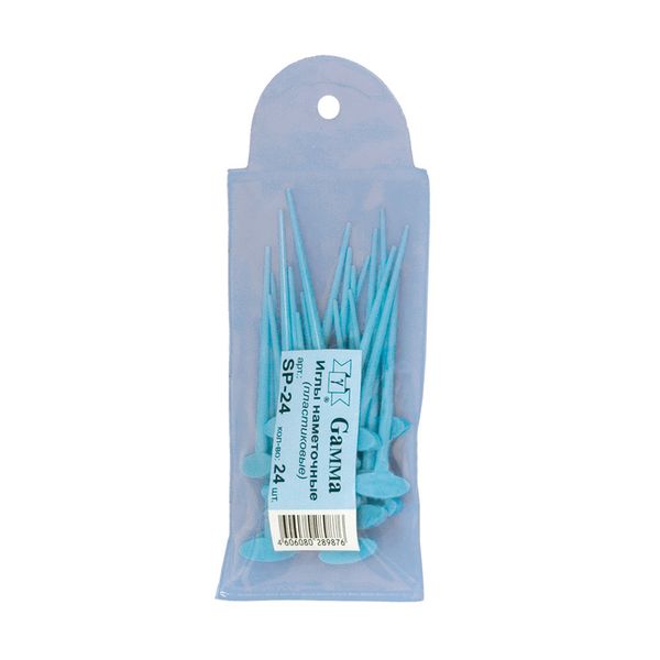 Иглы ручные наметочные 24 шт, пластиковые, Gamma SP-24