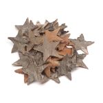 Декоративные элементы из коры дерева "Звездочки", 4см, 30 шт/уп, нат/дерево