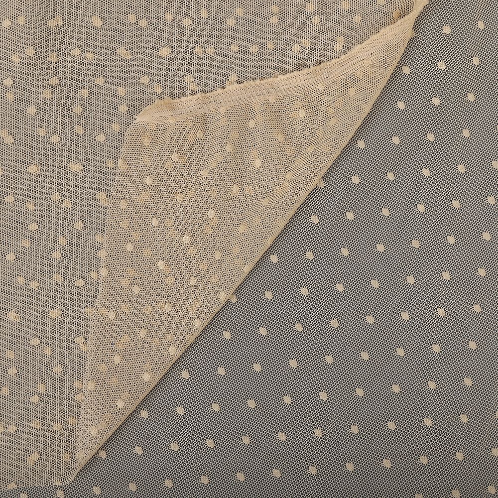 Сетка бельевая эластичная 65 г/м², шир.160 см / 5 метров, Мушка, 00128, 03 бежевый /00128.03.1/