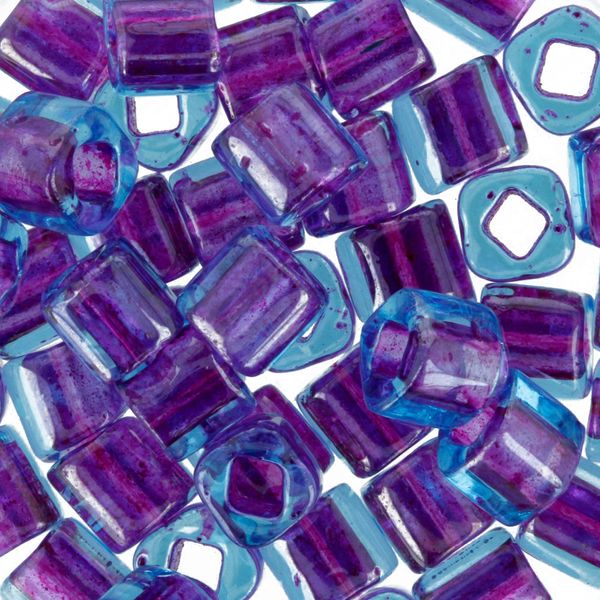 Бисер Toho Cube 4 мм, 25 г (5х5 г), 0252 пурпурный