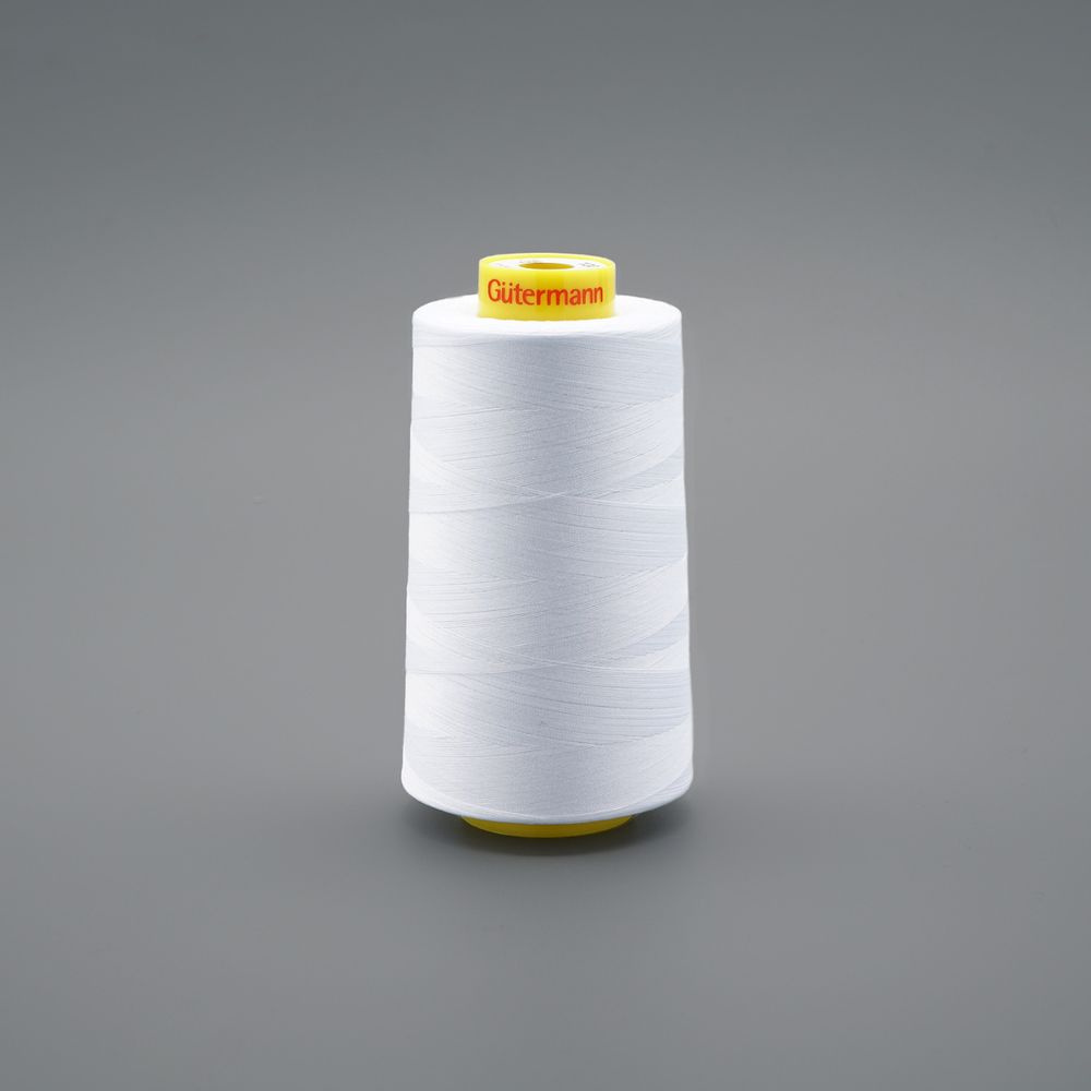 Нитка универсальная Gutermann Mara 120/2, 5000 м, 700185, 4335 холодный белый, 1 катушка