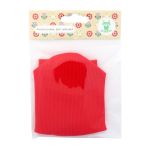 Комплект одежды для игрушек цв.красный: шапка и гетры, 9,5смх10см, 3смх8см